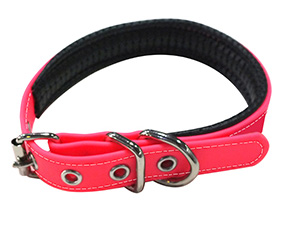 <font color='#FF0000'>Soft padding PVC dog collar</font>