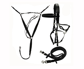 Black PVC endurance and trail bridles feel like leather