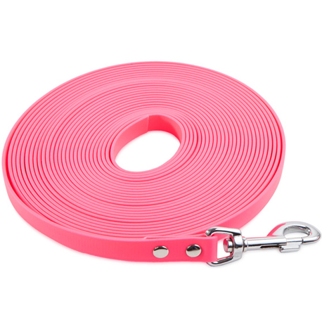 pink flat dog leads