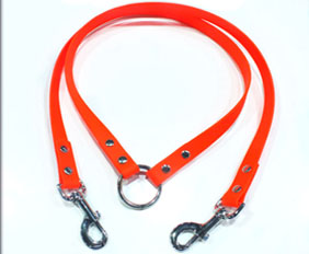 PVC dog leash with one O ring