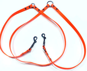 5/8''wide dog leash with 2 snap hooks