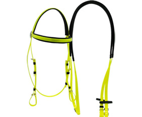 Glossy TPU horse racing headstall bridle and rein