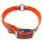 Reflective center O ring dog collar PVC