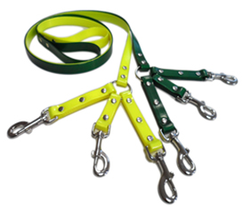 3 Dogs triple with leash TPU