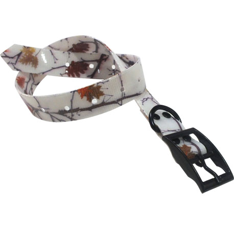 camo durable plastic coated webbing dog collar