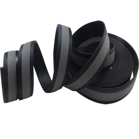 black reflective webbings PVC