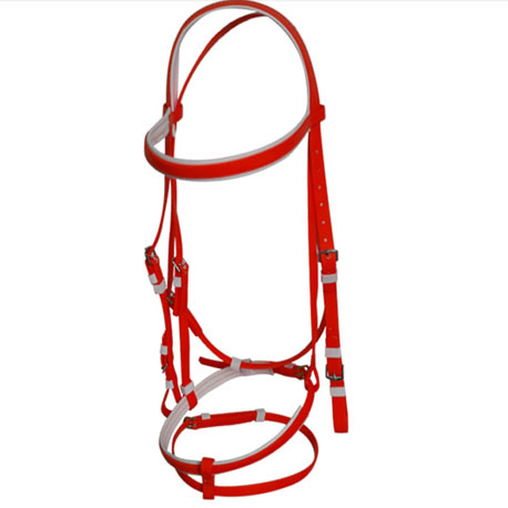Red horse bridle