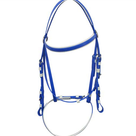 blue horse bridles