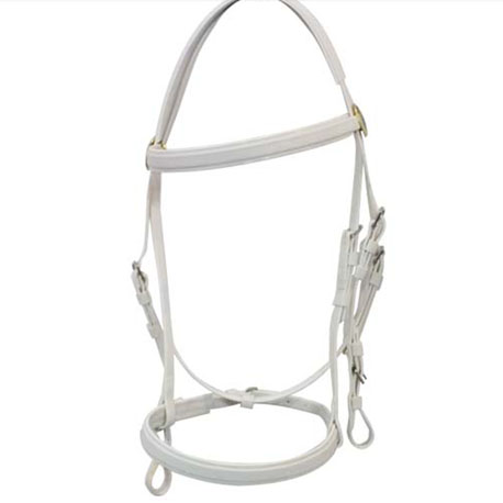 white horse bridles