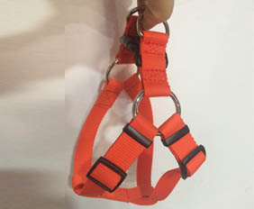Red dog harness in Nylon XXS size