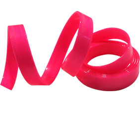 Glossy Pink TPU coated nylon webbing 20mm wide