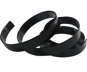 Black TPU-Nylon webbings for shoes bags handle straps and more