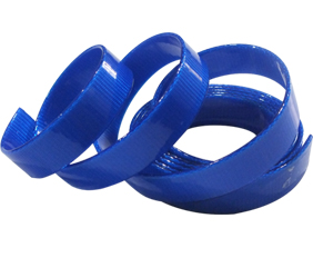 Blue TPU coated nylon straps for making dog leash