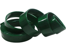 Durable men belts made in TPU coated nylon webbing dark green