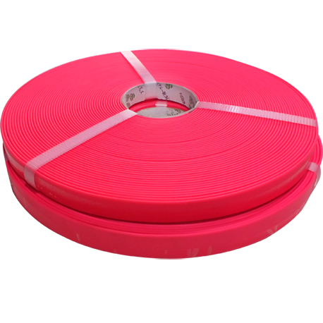 1``Pink PVC coated polyester webbing for bag