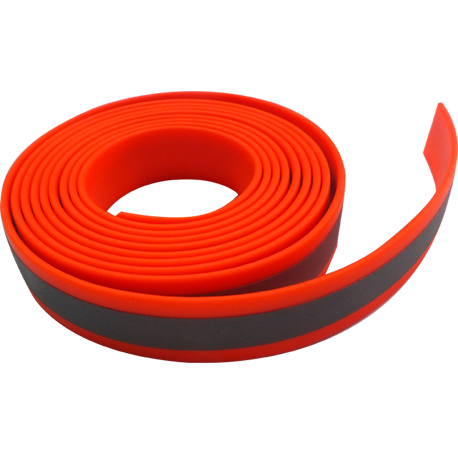 orange reflective PVC plastic coated webbing