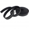 Black reflective PVC straps for pet collar and leash