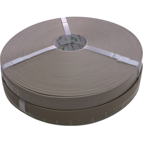 matte PVC coated webbing taupe