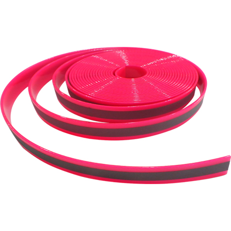 Pink TPU coated Nylon webbing