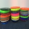 Glossy waterproof fluorescent colors TPU polyurethane coated straps