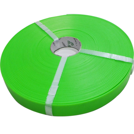 green Vinyl coated polyester webbing