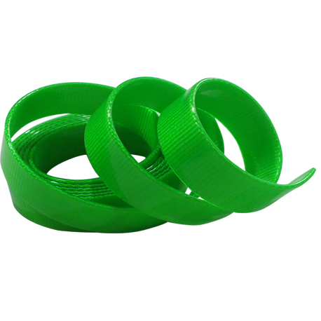 green TPU coated straps