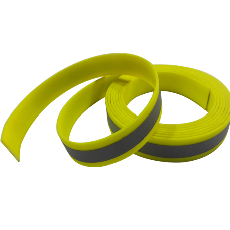 Reflective Neon Yellow PVC horse halter straps webbings 1``