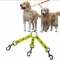 Reflective waterproof TPU triple coupler for dog leash walk 3 dogs