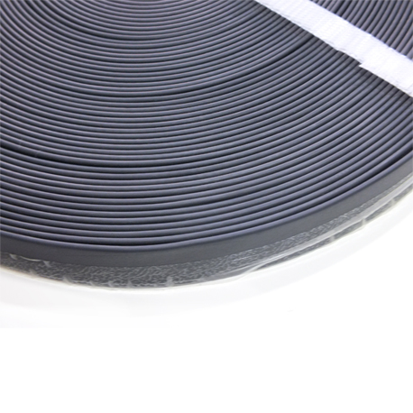 black PVC coated webbing