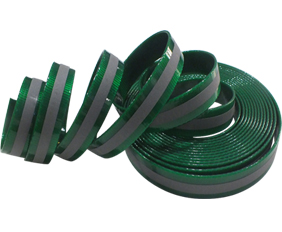 Waterproof cleanable Reflective belts straps TPU coated nylon dark green