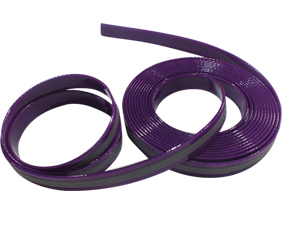 waterproof durable purple pet leash straps reflective TPU coated Nylon