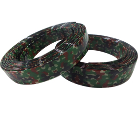 Waterproof stink-proof camouflage green TPU coated polyester webbing
