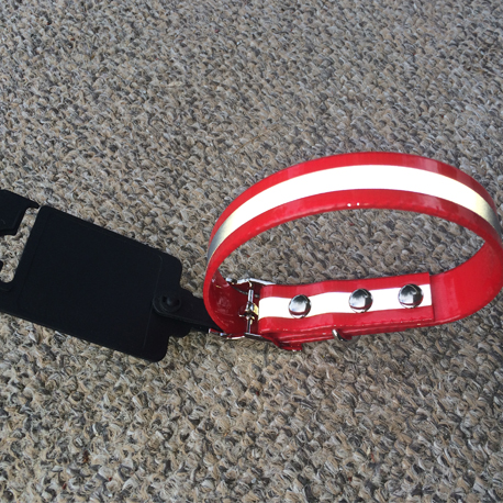 Red reflective dog collar