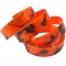 Orange camouflage collar straps in TPU coated webbing