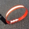 Orange reflective TPU webbing for bags shoes straps