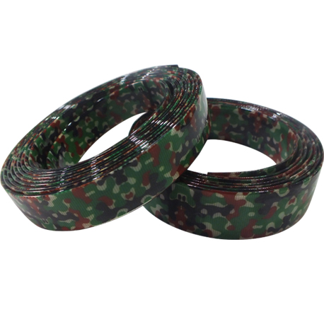camouflage green TPU coated polyester webbing