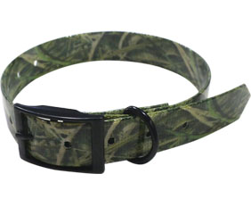 Summer straw camouflage pattern plastic TPU dog collar for hunting dogs