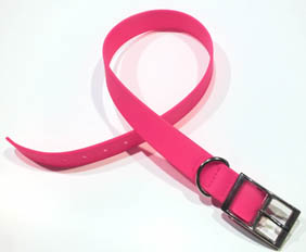 Best discount price on pvc coated pet dog collar in Pink