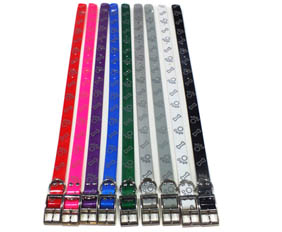 Durasoft synthetic tpu coated pet dog collar reflective