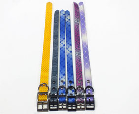 Special cartoon patterns pet collars made from TPU coated Nylon straps