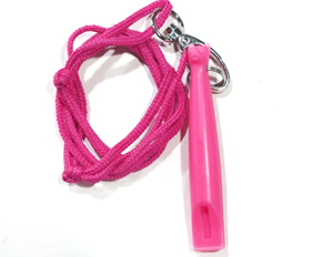 Pink PC material whistle for dog training and hunting