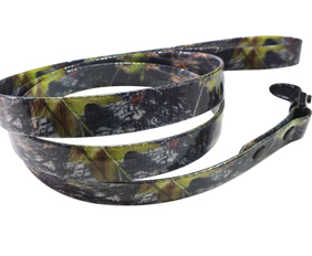 Hunting supplies with camouflage dog leash in urethane coated webbings