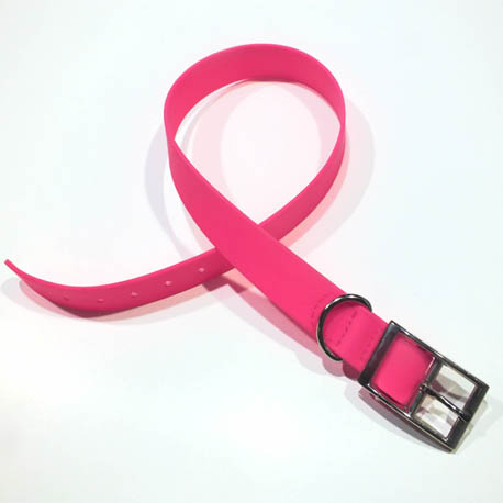 Best discount price on pvc coated pet dog collar in Pink