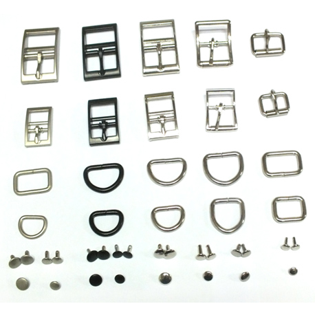 Chrome metal buckles for collars and belts