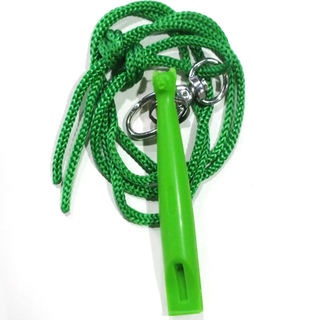 Lime green silent training dog whistle