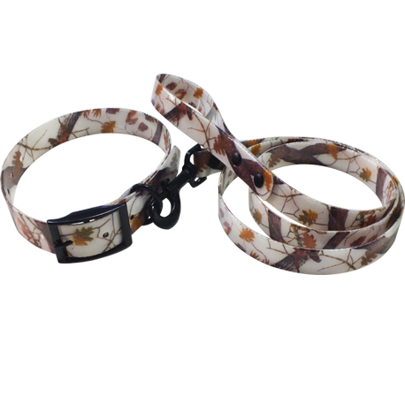 Winter camouflage design dog walking collar and leash