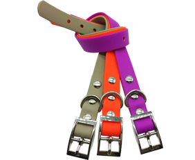 Riveted design pet dog collars pvc wholesaler supplier