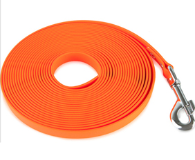 Orange PVC 15mm tracking line dog leash schutzhund waterproof