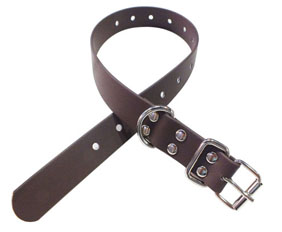 Durasoft hunt dog collar PVC 1 by 20 Inch brown