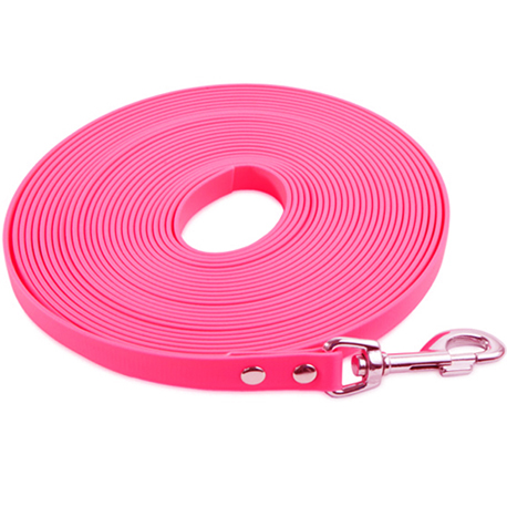 dog tracking leash in pink